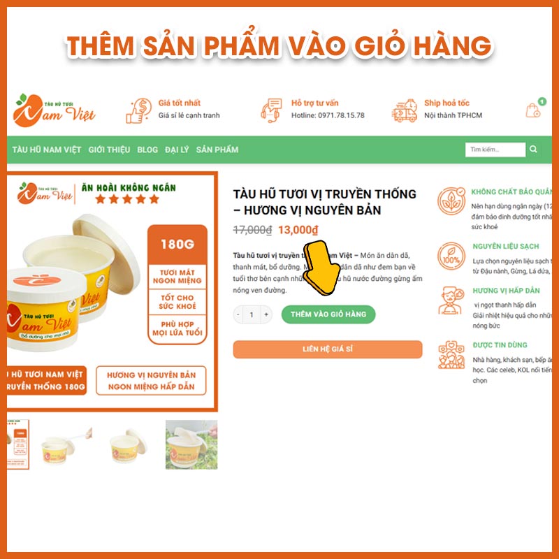 Thêm sản phẩm vào giỏ hàng